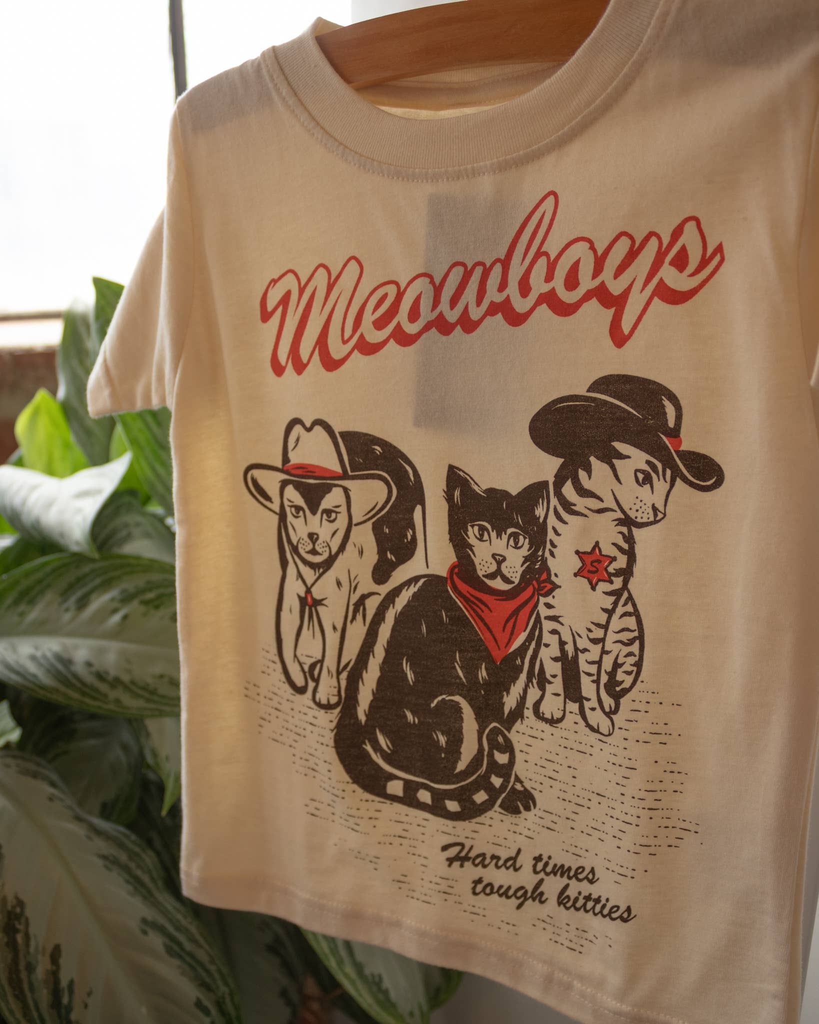 Shop Good - Vente T-shirt sérigraphié – enfant - T-shirt Meowboys Western pour enfants7