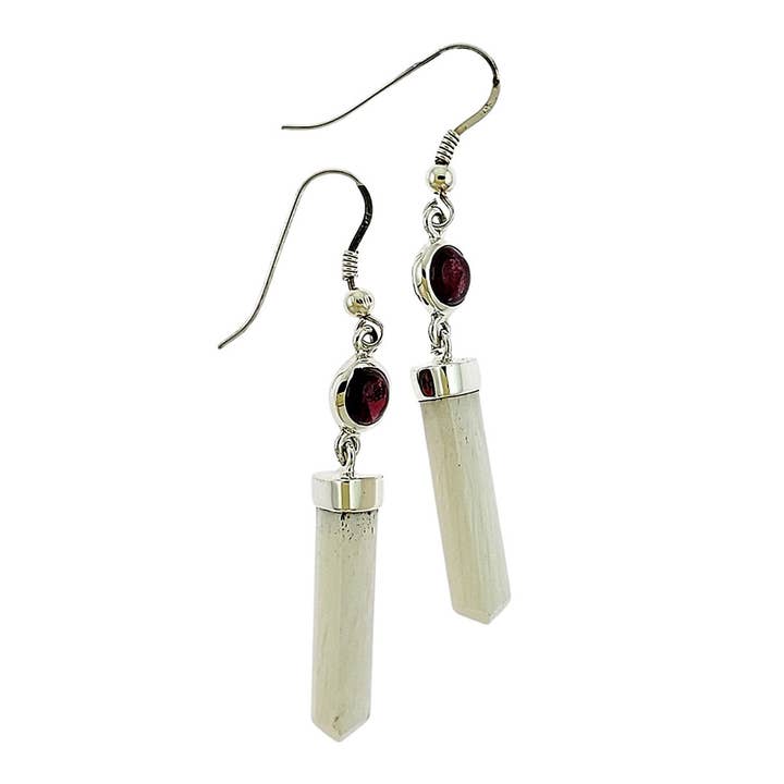 Crystal Earth Sterling - Wholesale Single Earring - Crystal earrings - Quartz, Amethyst Gem