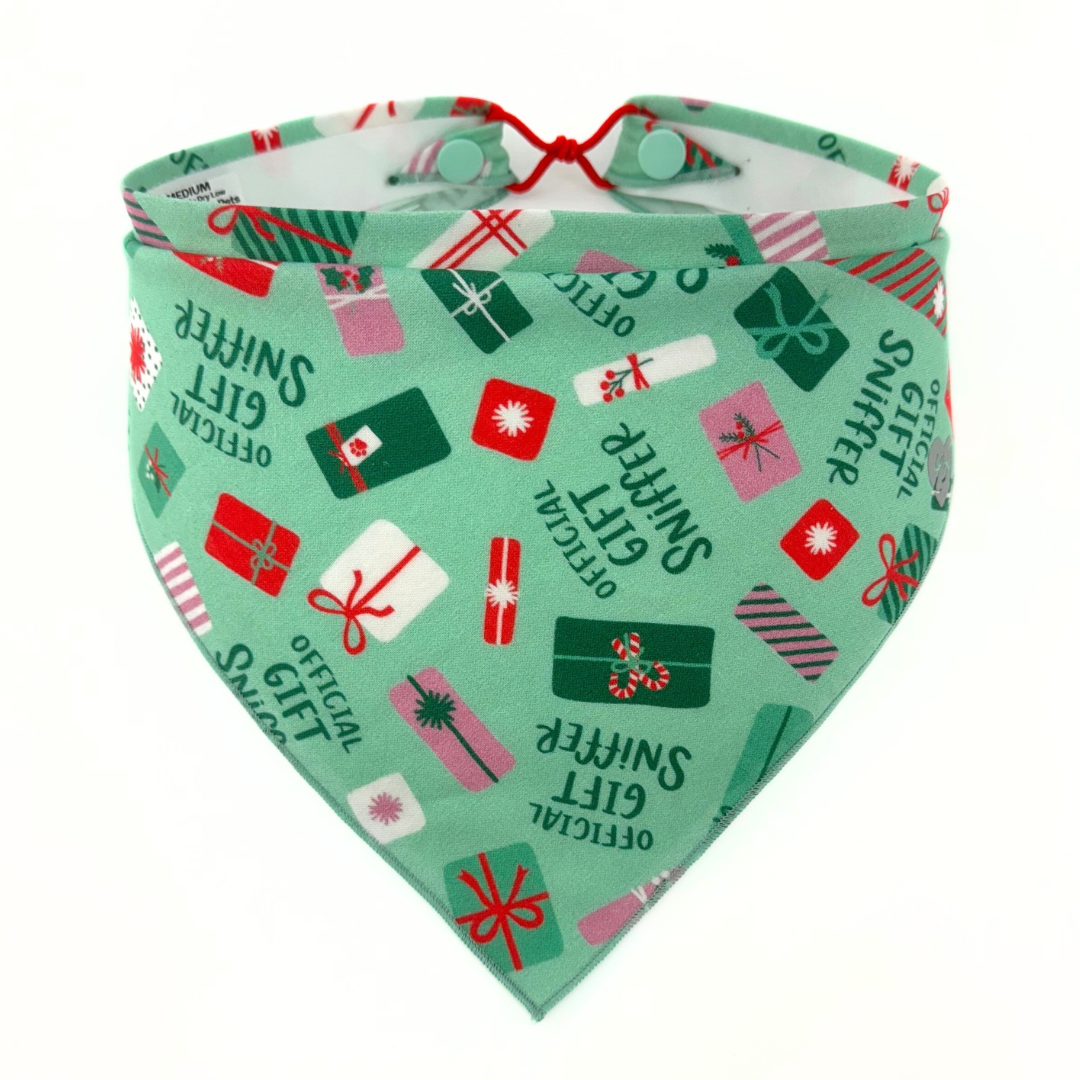 Legit Adorable Pets - Wholesale Pet Bandana - Dog - Official Gift Sniffer on Mint Bandana1