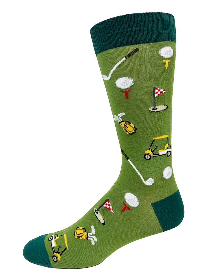 Dot-Line Design - Wholesale Socks - Men's - Crazy Toes Men's Golf Items