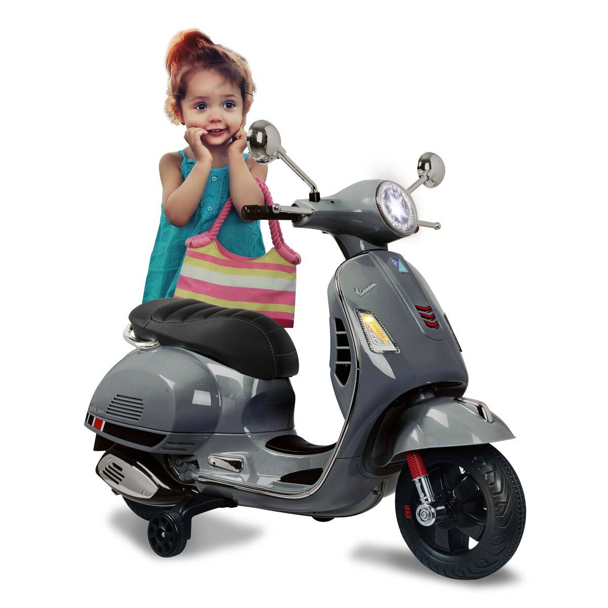 mhw24 - Wholesale Bike/Scooter - Kids - Ride-on Vespa GTS 125 grey 12V0
