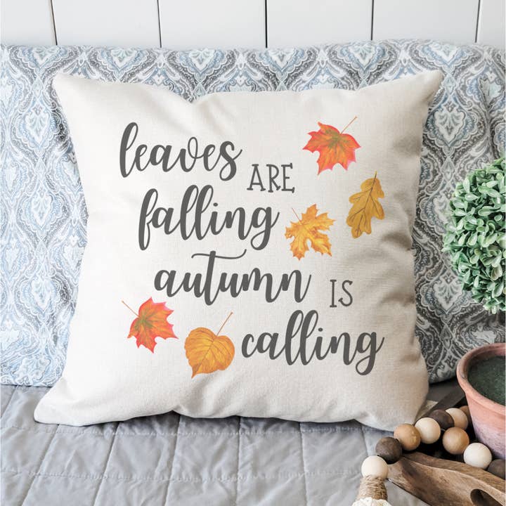 Leaves are Falling Pillow Cover for wholesale by Go Charlotte
