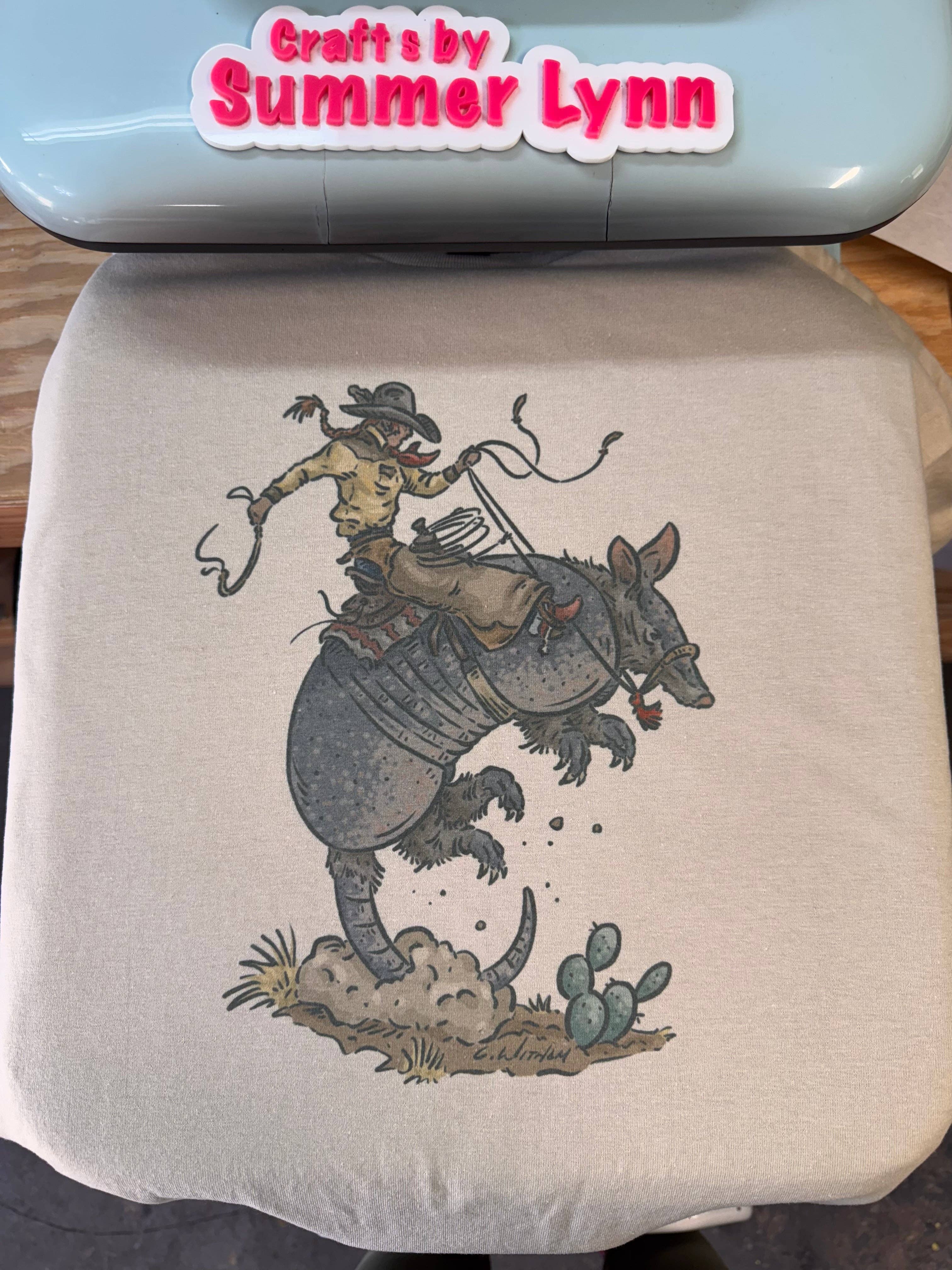 CraftsbysummerlynnLLC - Wholesale Screen Printed T-Shirt - Women's - Dillo Dally Top2