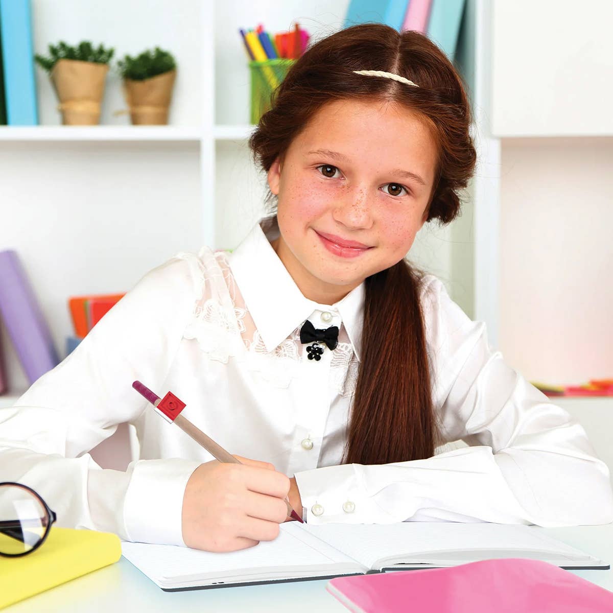 Joy Toy – Großhandel Buntstift – Kind & Baby – LEGO Buntstifte mit Topper – 12 Farben in Geschenkpackung3