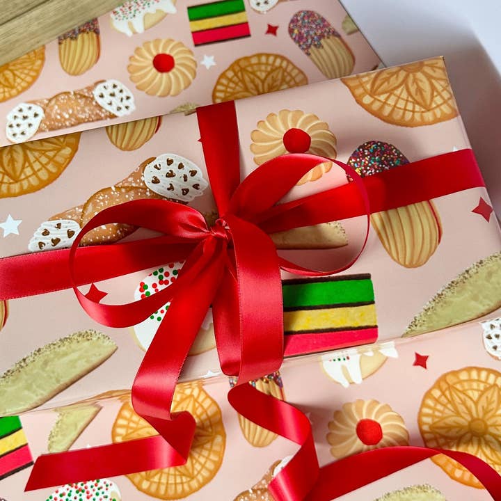 The Haus of Holly - Wholesale Flat Wrap - ITALIAN COOKIES WRAPPING PAPER2