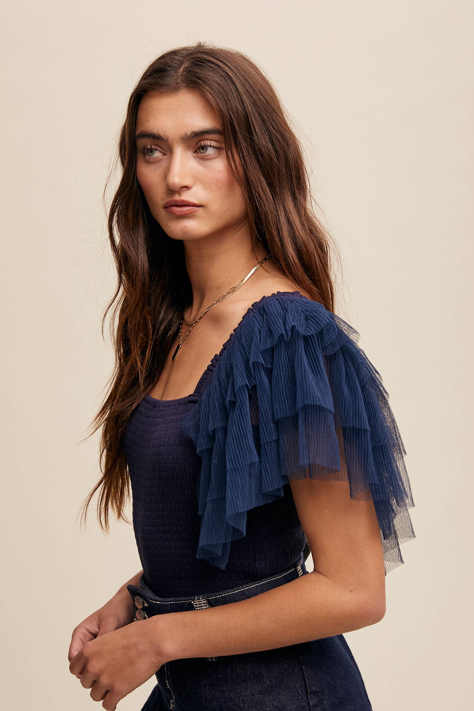 Listicle – Bodysuit - Mulher por atacado – Body Elegância Plissada28