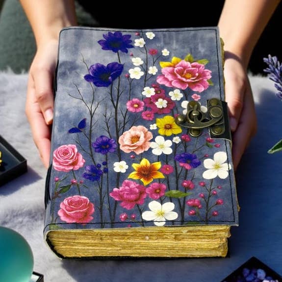 Handmade Leather journal Book of Shadows for wholesale by Leatherooze