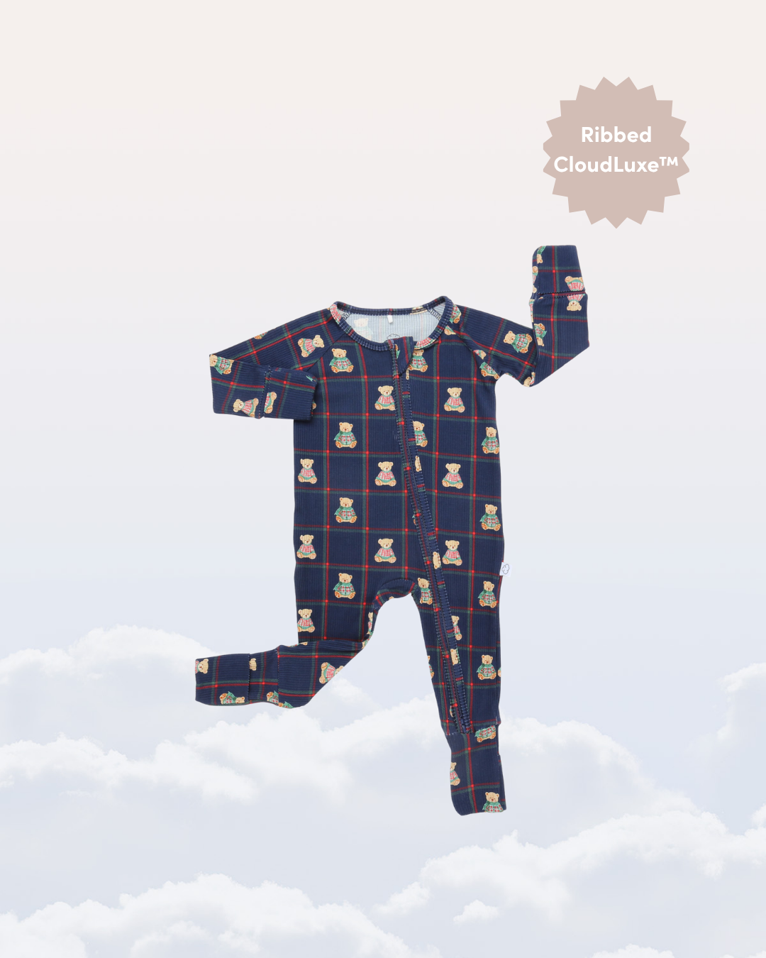Sunday Littles - Wholesale Sleepsuit - Baby - Little Zippers in Heritage Bear0