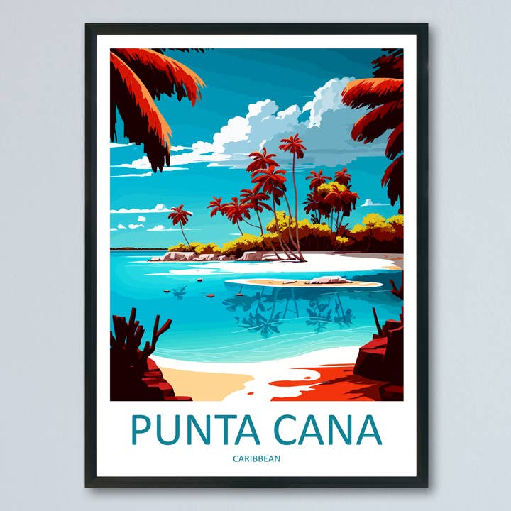 TravelzonaArt – wholesale Poster – Punta Cana Caribbean Travel Poster