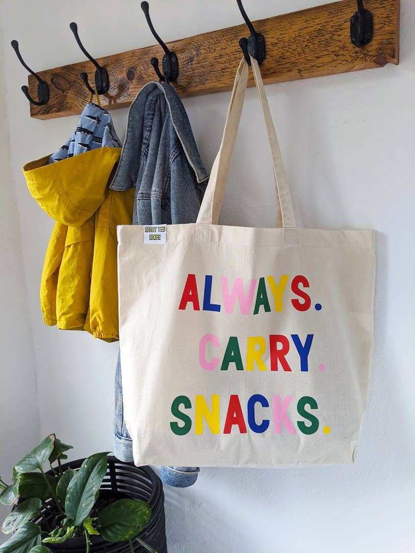 What Ted Wore - Wholesale Tote Bag - Unisex - The Always Carry Snacks Tote Bag3
