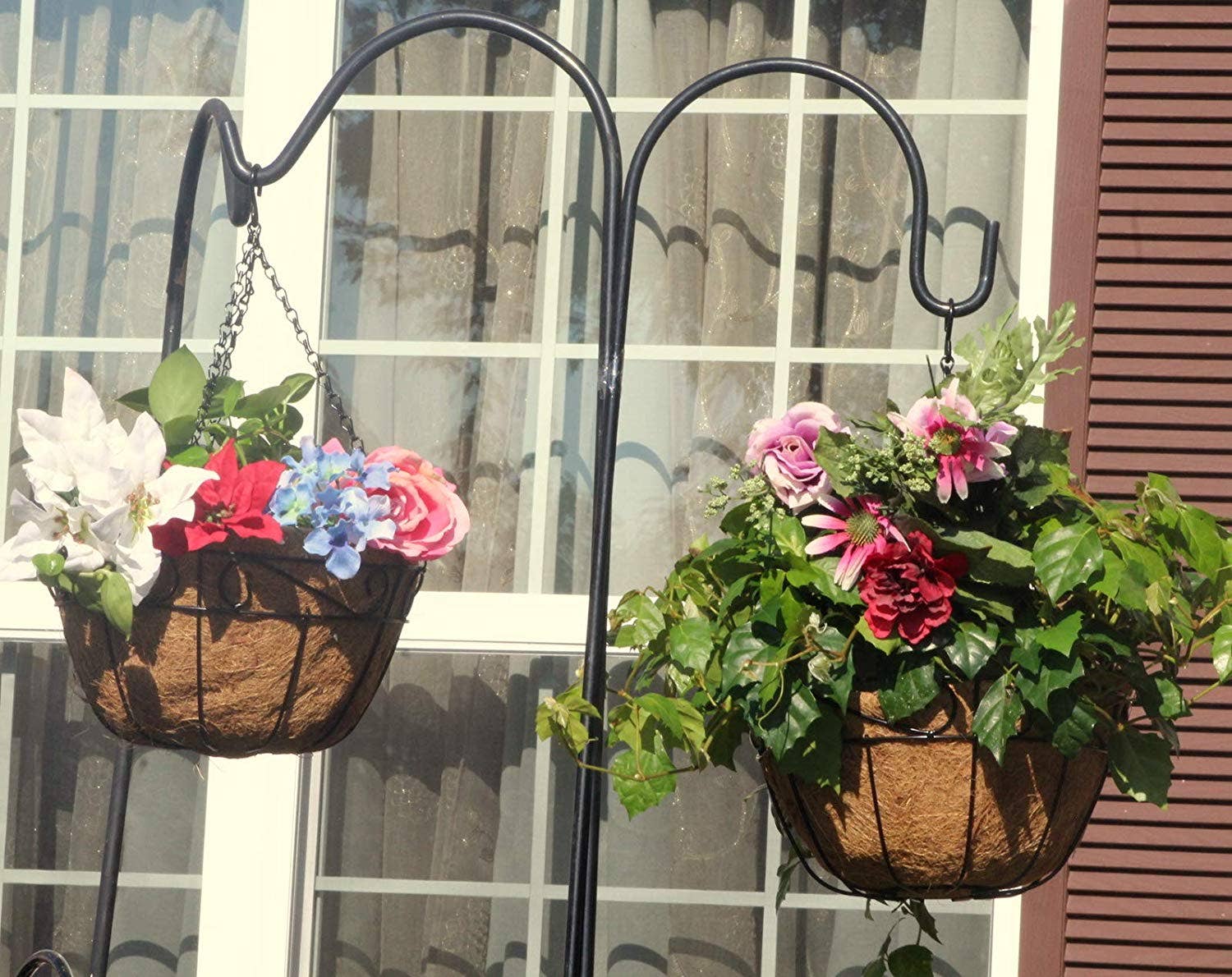 Ashman Online - Wholesale Hanging Planter - Ashman Metal Hanging Planter Basket with Coco Coir Liner 12"1