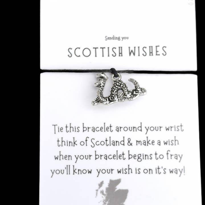 Arran Wishes – wholesale Charm/dangle bracelet – Nessie Wish Bracelets (Loch Ness Monster)4