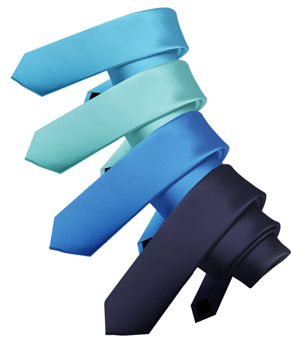 Dubal Brothers - Vente Cravate – homme - Cravate fine unie (4 paquets) par Vittorio Farina35