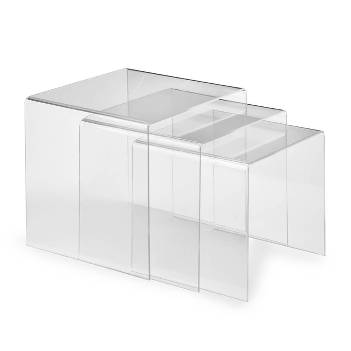 Tripar International – Suporte de joias e exposição por atacado – Risers acrílicos transparentes2