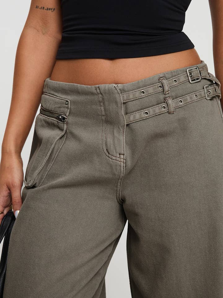 Marayn - Wholesale Pants – Women's - Chic 2025 Streetwear Adjustable Waist Cargo Pants31