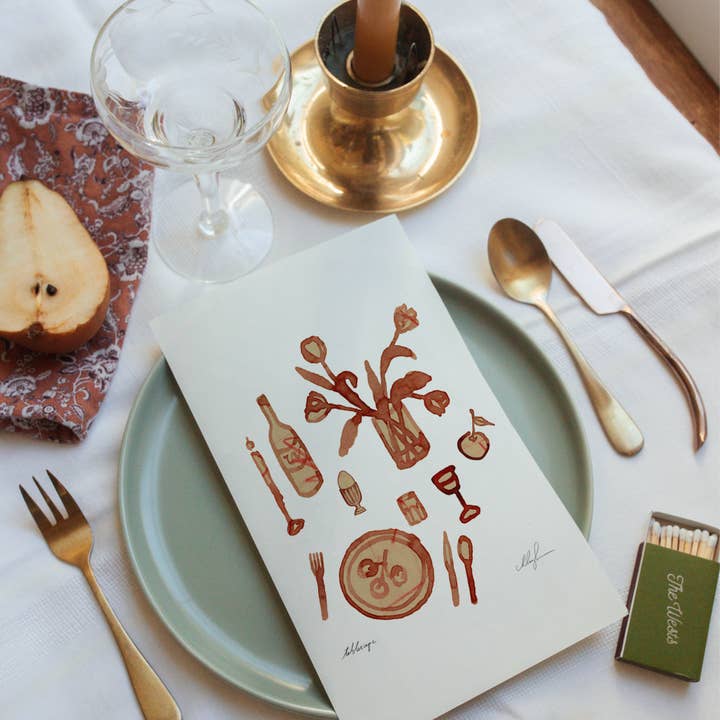 Cocoshalom - Wholesale Art Print - Tablescape1