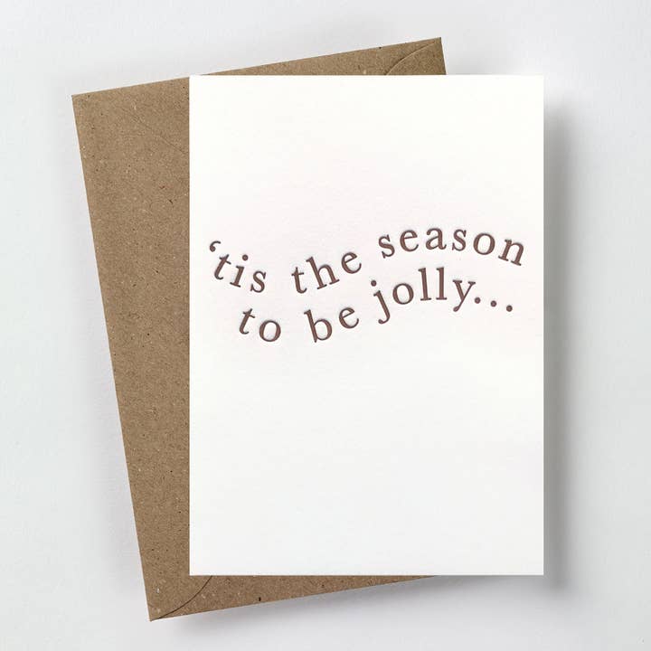 Tis the season to be jolly card for wholesale by over the c.