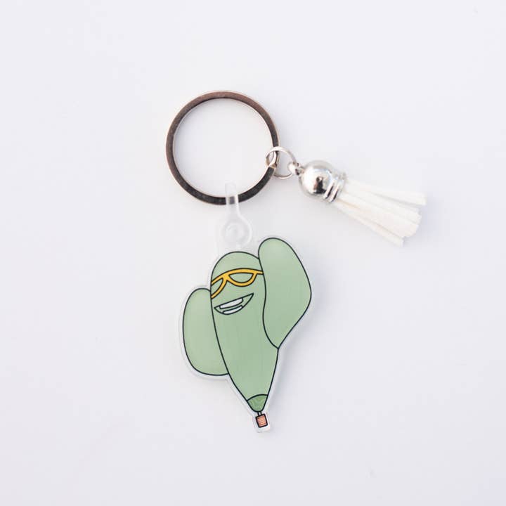 The Doodle Shop - Venta al por mayor Llavero - Mujer - Llavero Cactus con forma de globo