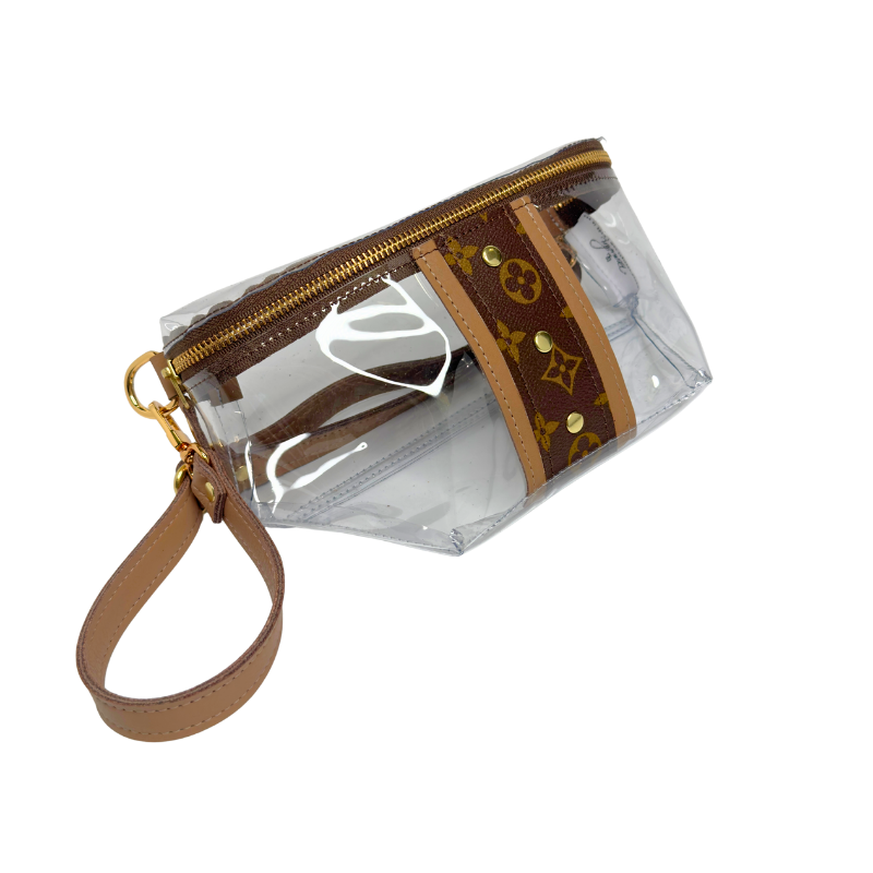 Beaudin - Wholesale Belt Bag - Women's - Britt VinylVoque Clear Belt Bag | Upcycled LV1