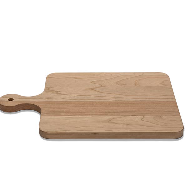 Cherry - OH16 - Cutting Board with Rounded Handle 16''x10-1/2''x3/4'' for wholesale by Wood Hill Boards Inc