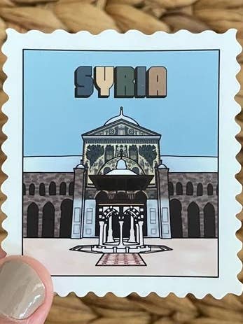 Syria Stamp Sticker for wholesale by Creations With Faith Co