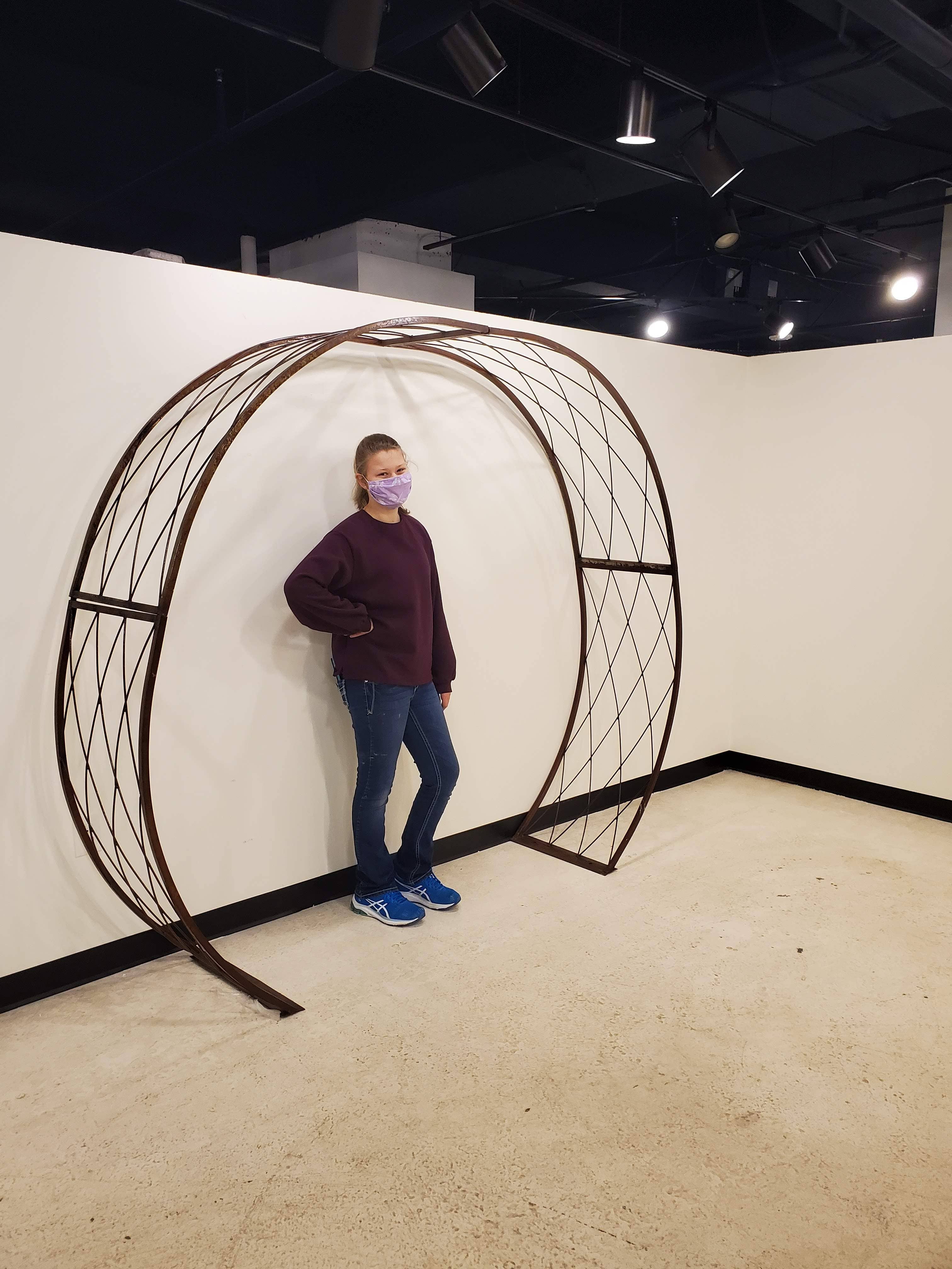 Garden Iron And More - Wholesale Outdoor Ornament/Decor - Round Like Metal Circle Arbor Iron Comes Apart No Bolts7