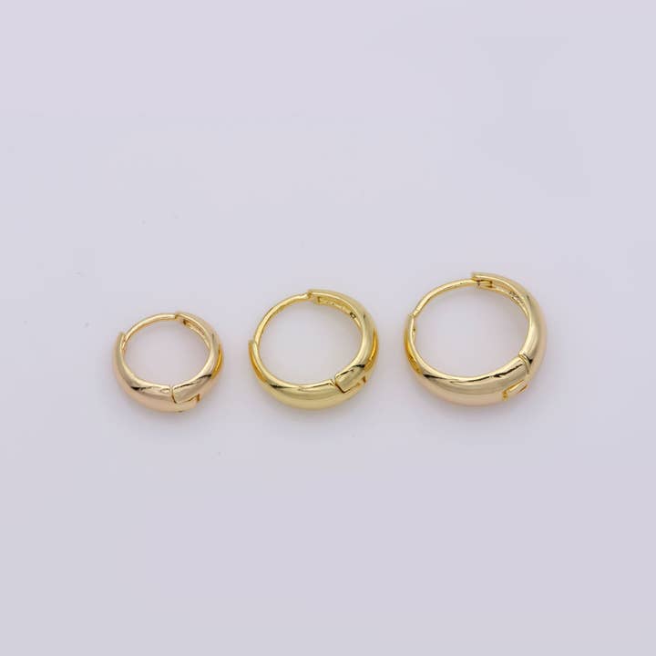 Aim Eternal - Wholesale Huggie Earrings - Simple Huggie Hoop Earring P033, P036, P038, P249