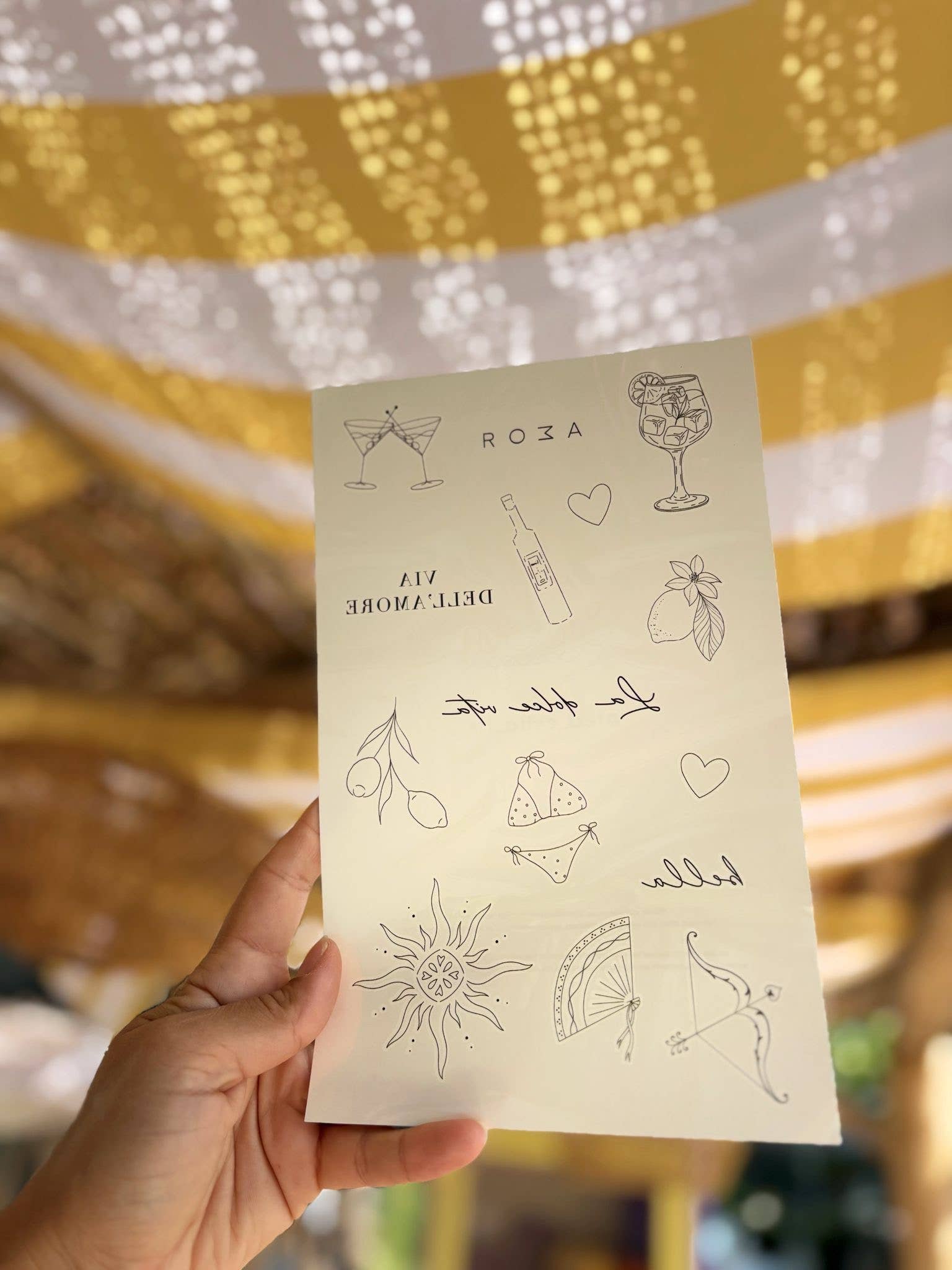 Sioou - Wholesale Temporary Tattoo - Parure de tatouages éphémères : Dolce vita5