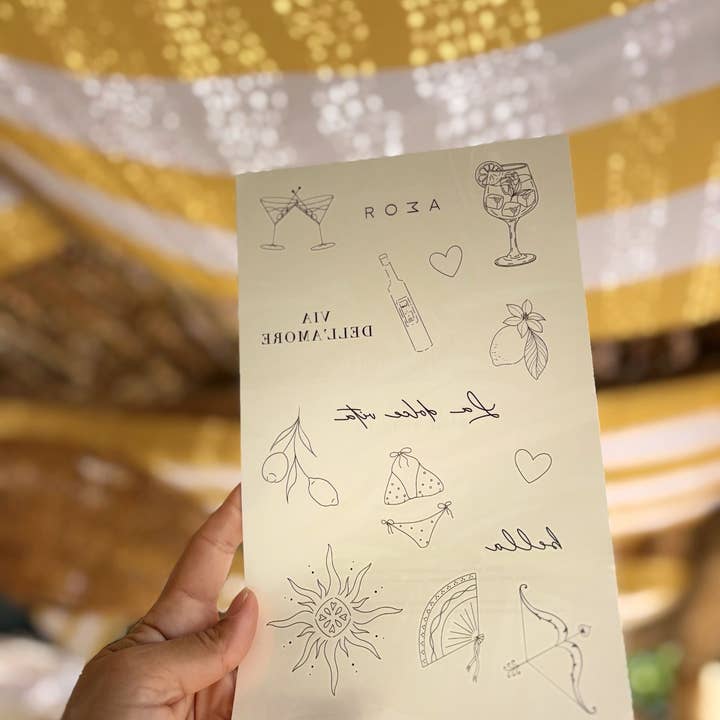 Sioou - Wholesale Temporary Tattoo - Parure de tatouages éphémères : Dolce vita5