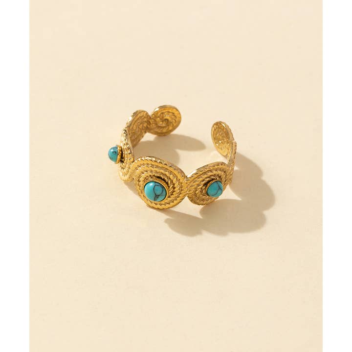 Blossom bijoux - Wholesale Cocktail/Statement Ring - Adjustable ring Stainless steel 24BGA047