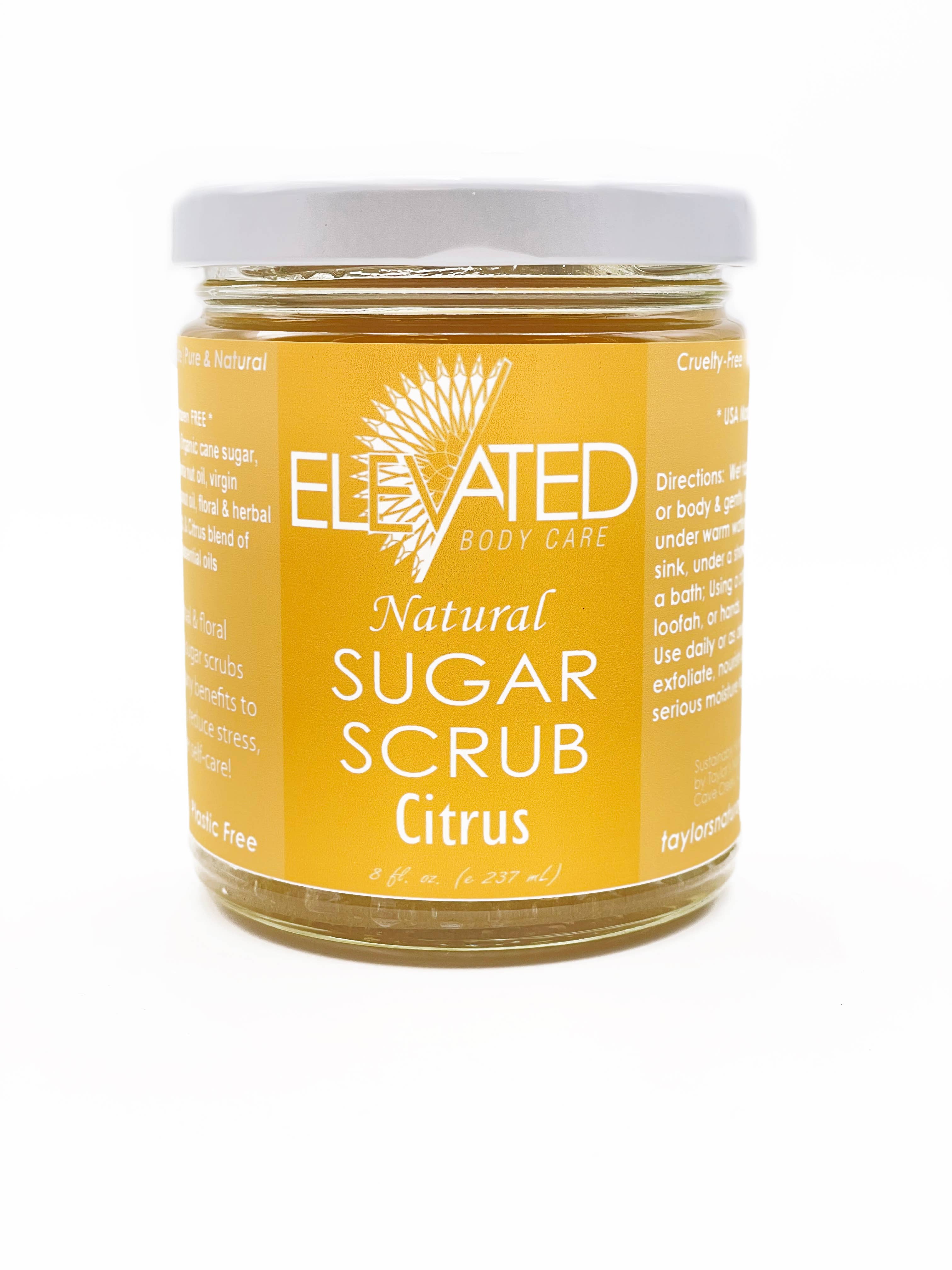 Taylor's Naturals - Vente Gommage/exfoliant pour le corps - ELEVATED - SUGAR SCRUB - Pot en verre - Pure et naturelle !3