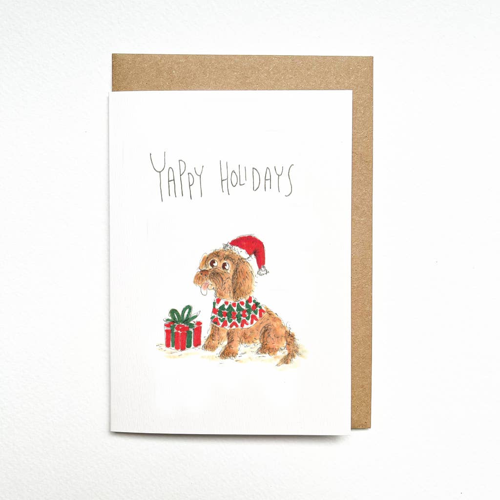 Well Drawn - Wholesale Christmas card - Yappy Holidays