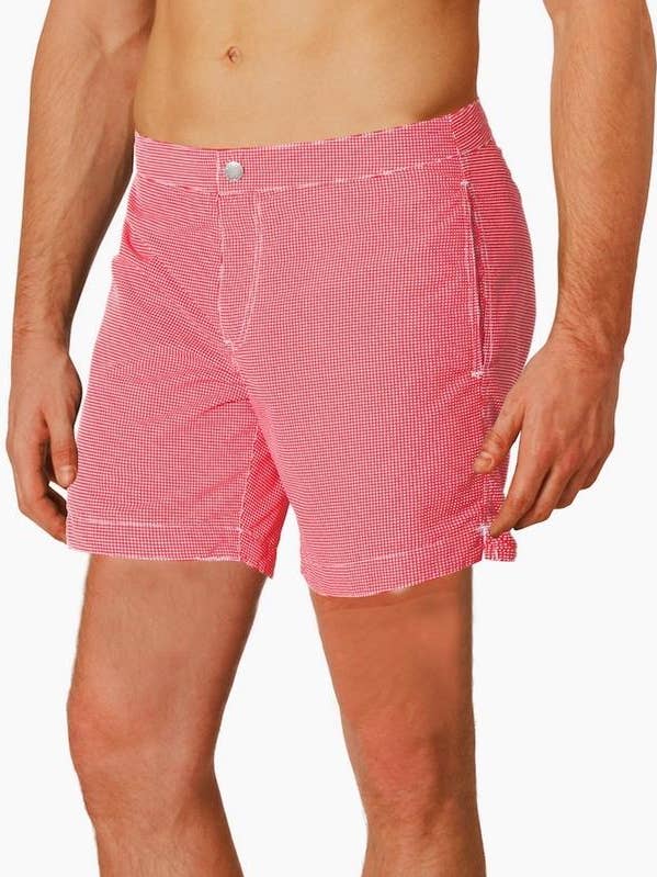 Aruba 6.5" Micro Checks Coral Red for wholesale by boto