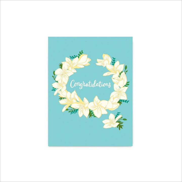 Congratulations Plumeria Lei for wholesale by Nico Made by Nicole Ferrara