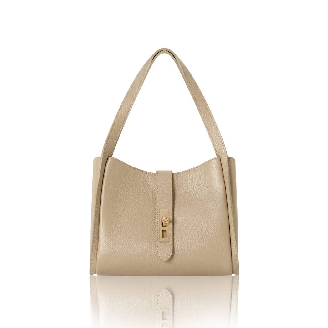 MONTTE DI JINNE – Engroshandel Skuldertaske – til kvinder – Skuldertaske i ægte læder – Elegant med flere rum10