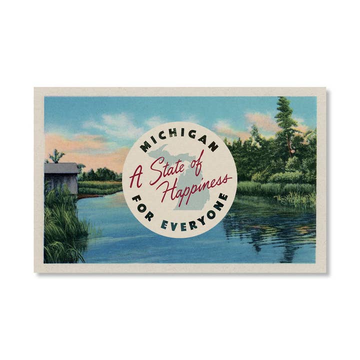 State of Happiness Postcard for wholesale by Peninsulas