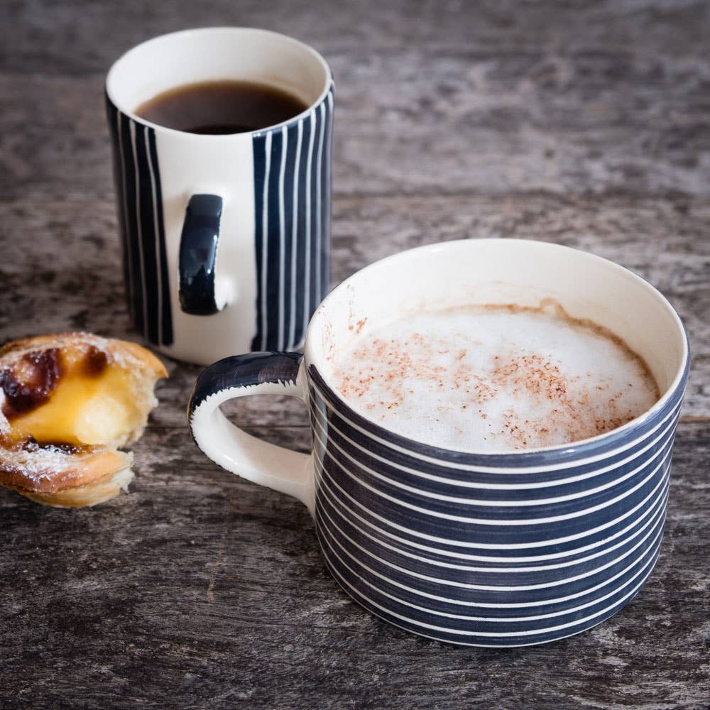 Musango - Wholesale Coffee Mug - Contemporary Handmade Coffee Mugs Sgraffito Stripe5