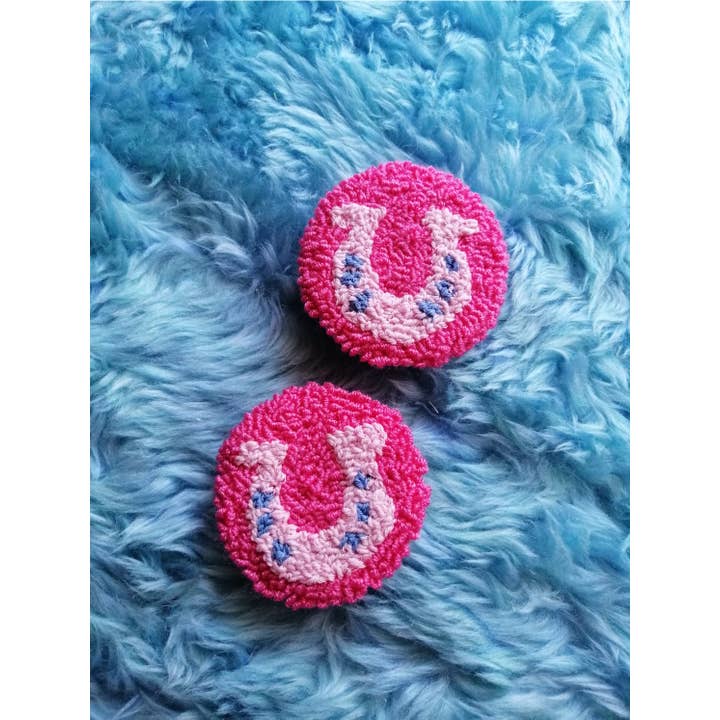 Posavasos para coche Punch Needle, accesorios para coche para venta al por mayor de despinacrafting