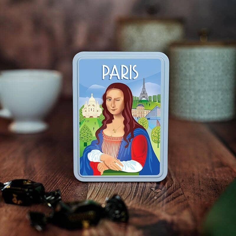 Chevaliers d'Argouges - Wholesale Chocolate Box - MONA LISA GIFT BOX - 33% MILK CHOCOLATE HAZELNUT BITES1