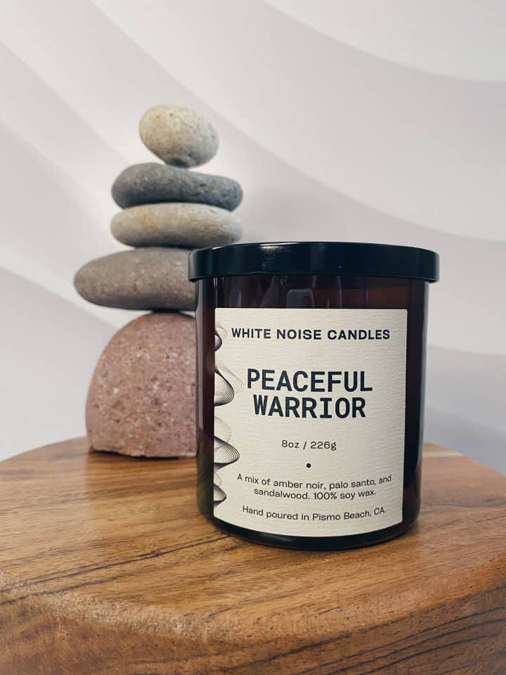 Peaceful Warrior for wholesale by White Noise Candles
