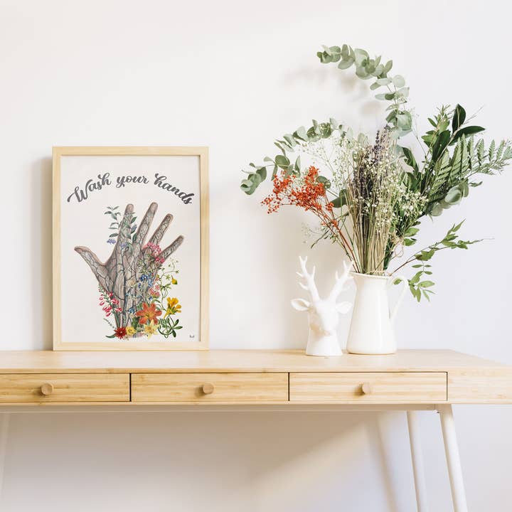 Wasch dir die Hände Zeichen für den Großhandel von PRRINT!