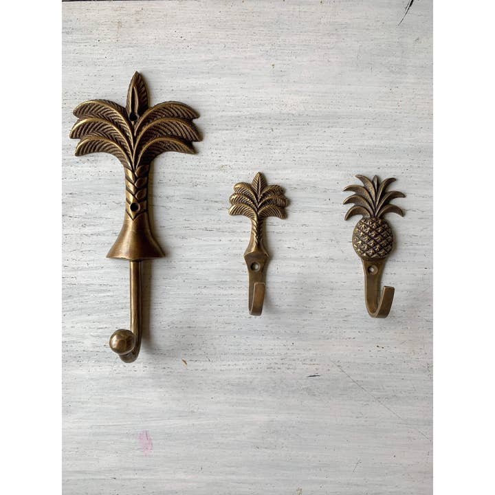Ocean Luxe - Wholesale Wall hook - Palm Tree Brass Hook1