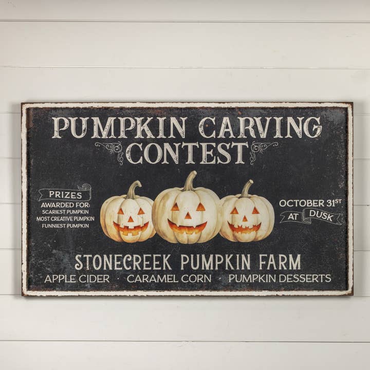 Ragon House - Wholesale Sign - 48" PUMPKIN CARVING CONTEST SIGN1