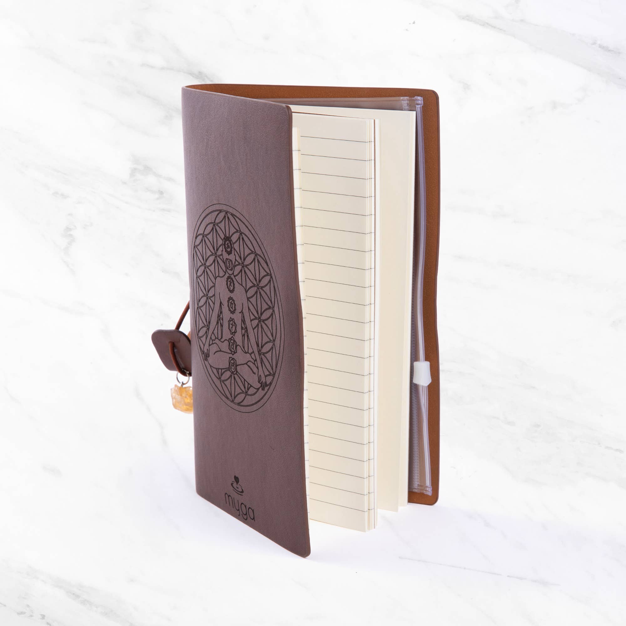 Myga – Engroshandel Spirituelle sten og krystaller – Myga Crystal Notebooks i singler 12