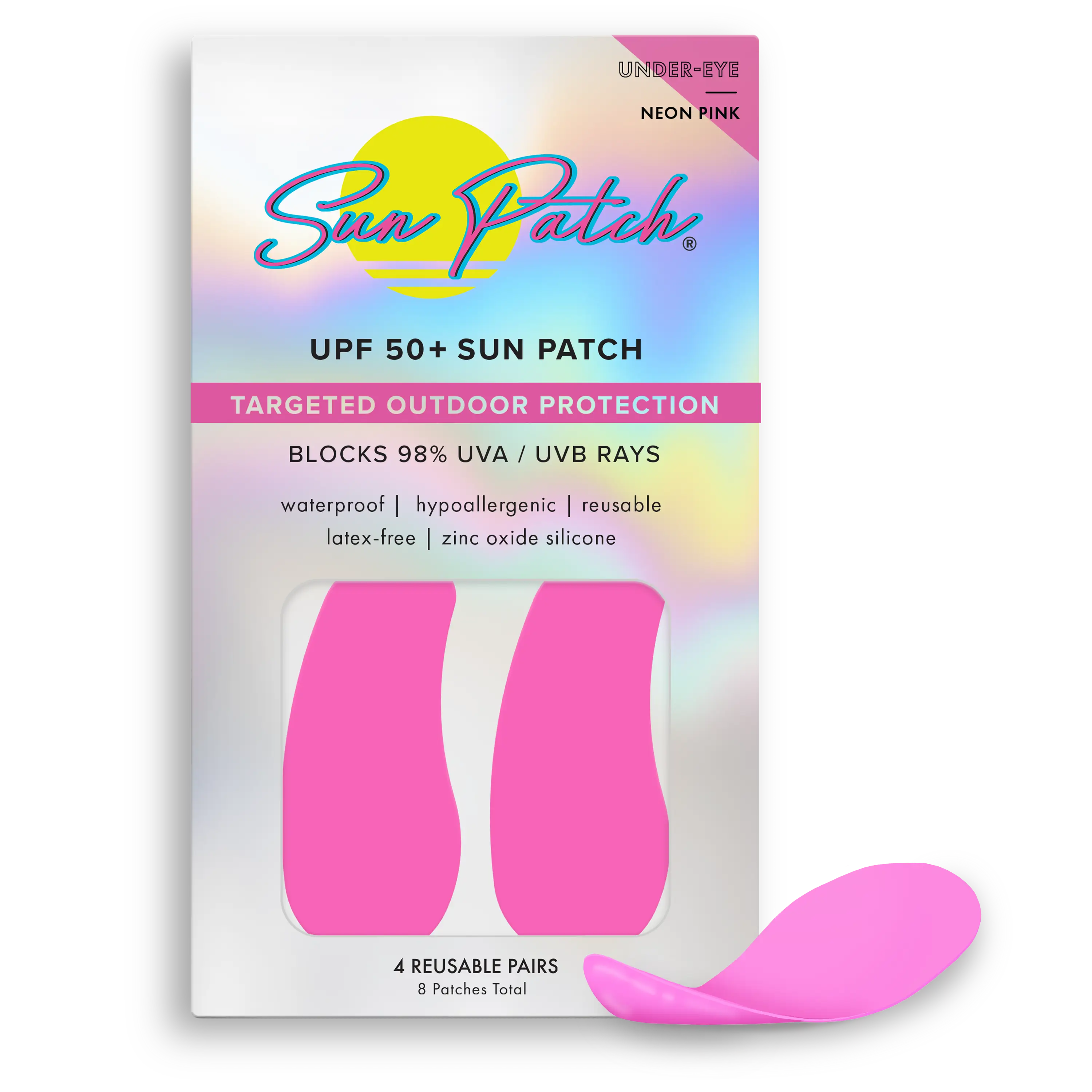 Sun Patch - Wholesale Sunscreen - Under-Eye Sunscreen Patches Neon Pink0