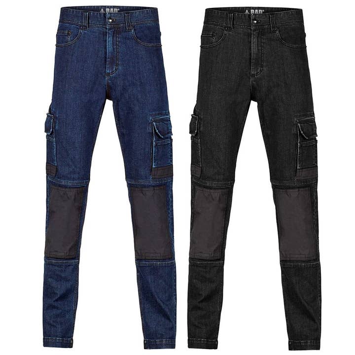 BAD WORKWEAR – Engroshandel Jeans - Herre – BAD ATTITUDE™ DENIM ARBEJDSJEANS MED SMAL PASFORM