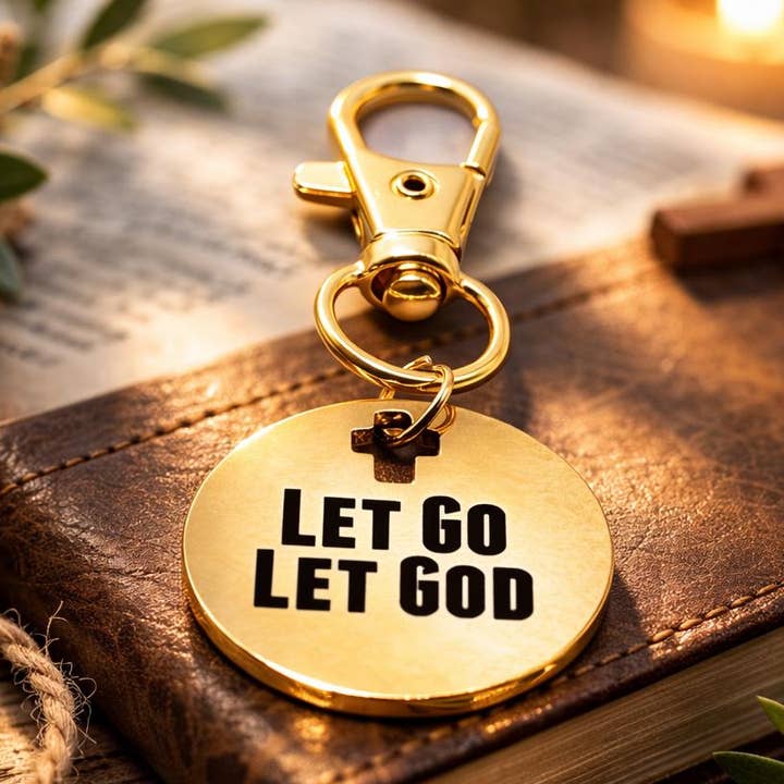 Laat los Laat God Verguld Clip Charm voor wholesale door JKCE Designs