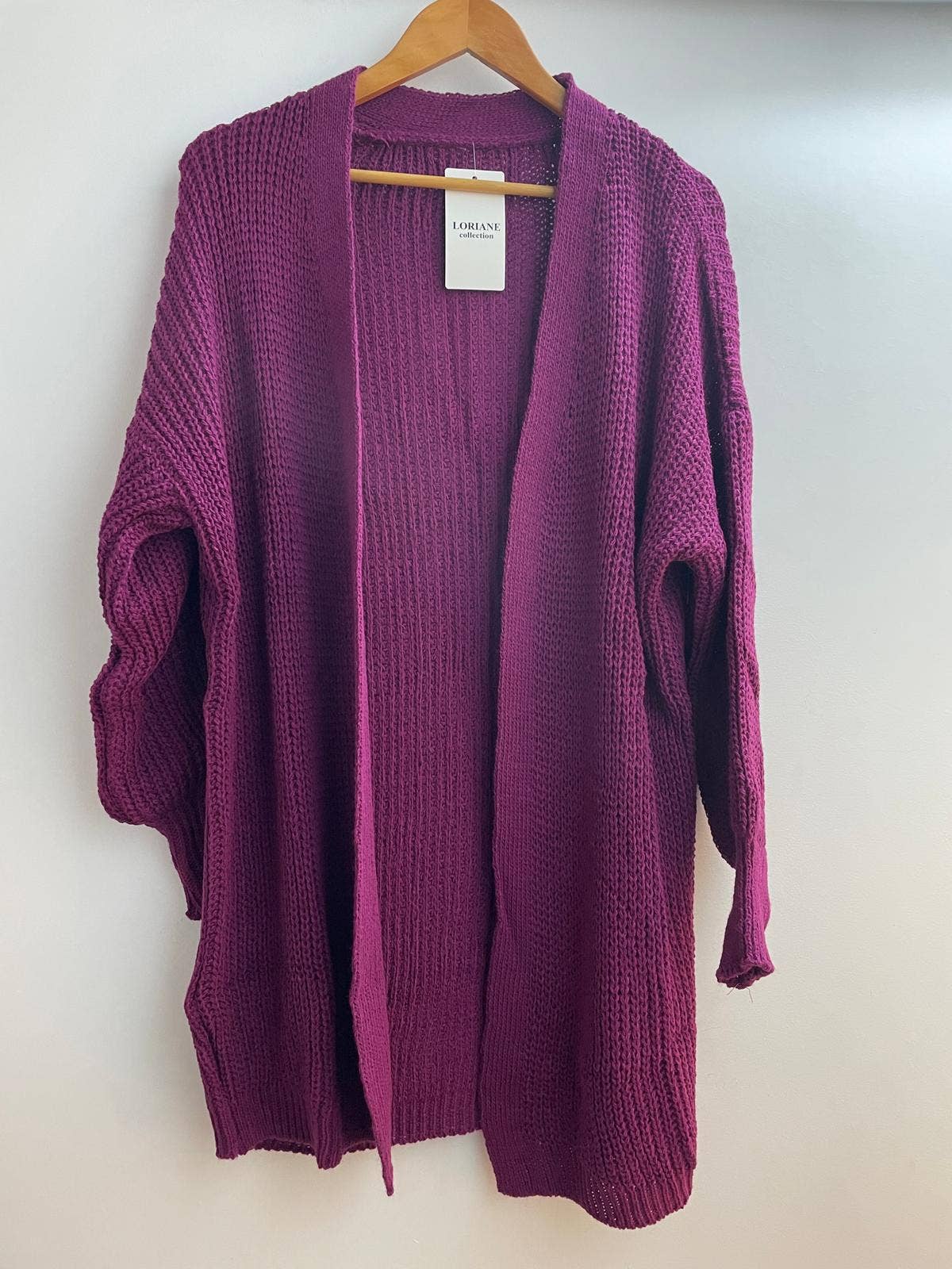 LORIANE – Engroshandel Cardigan - Dame – Strikket mesh-vest i one size med puffede ærmer5