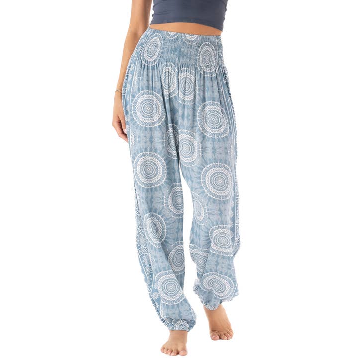 Lotus and Luna - Wholesale Pants - Women's - Moon Shadow Harem Pants with Pockets