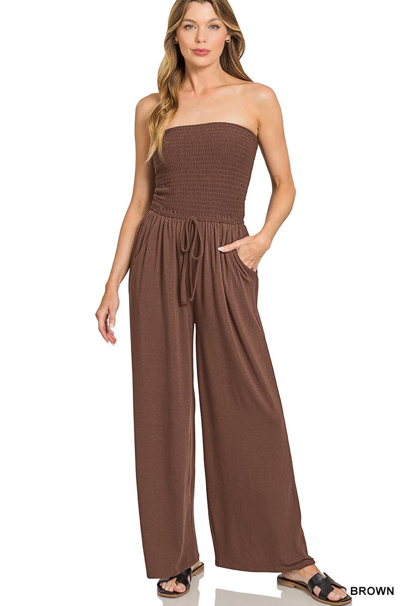 Vanilla Monkey - Wholesale Jumpsuit - Women's - Smocked Tube Top Jumpsuit2
